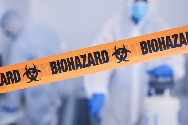 Professional Biohazard Cleanup technician working in Clinton, UT